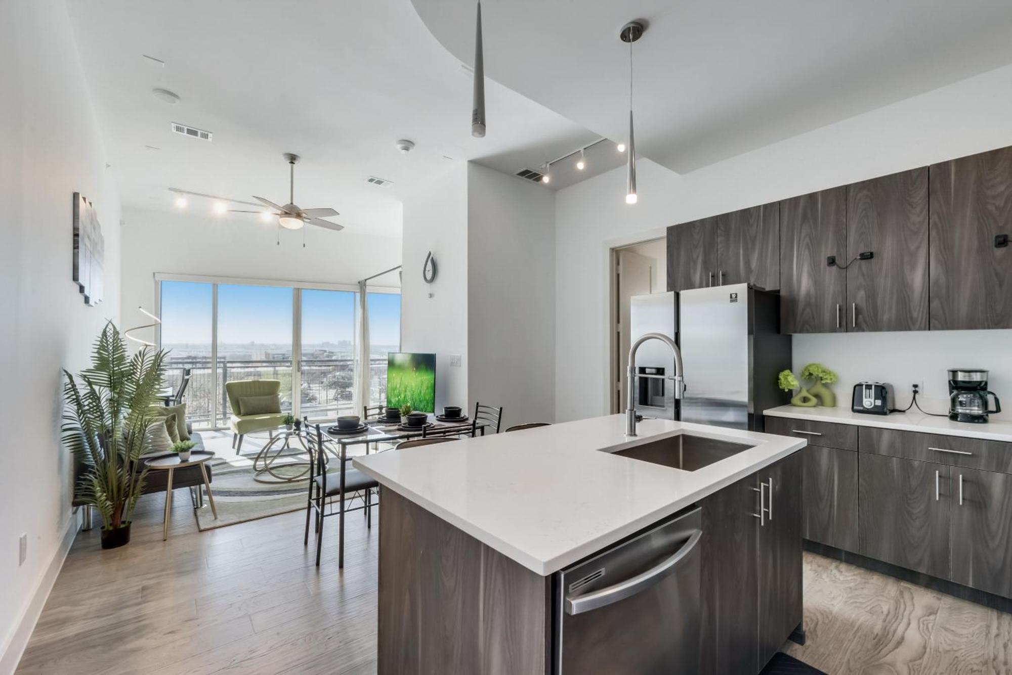 Snazzy Loft Style 2Br I Gym I Parking I Workspace Dallas Dış mekan fotoğraf